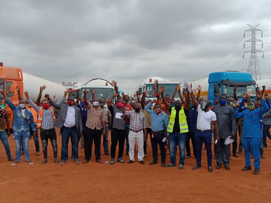 Ghana Gas tanker drivers embark on sitdown strike Gh Extractives