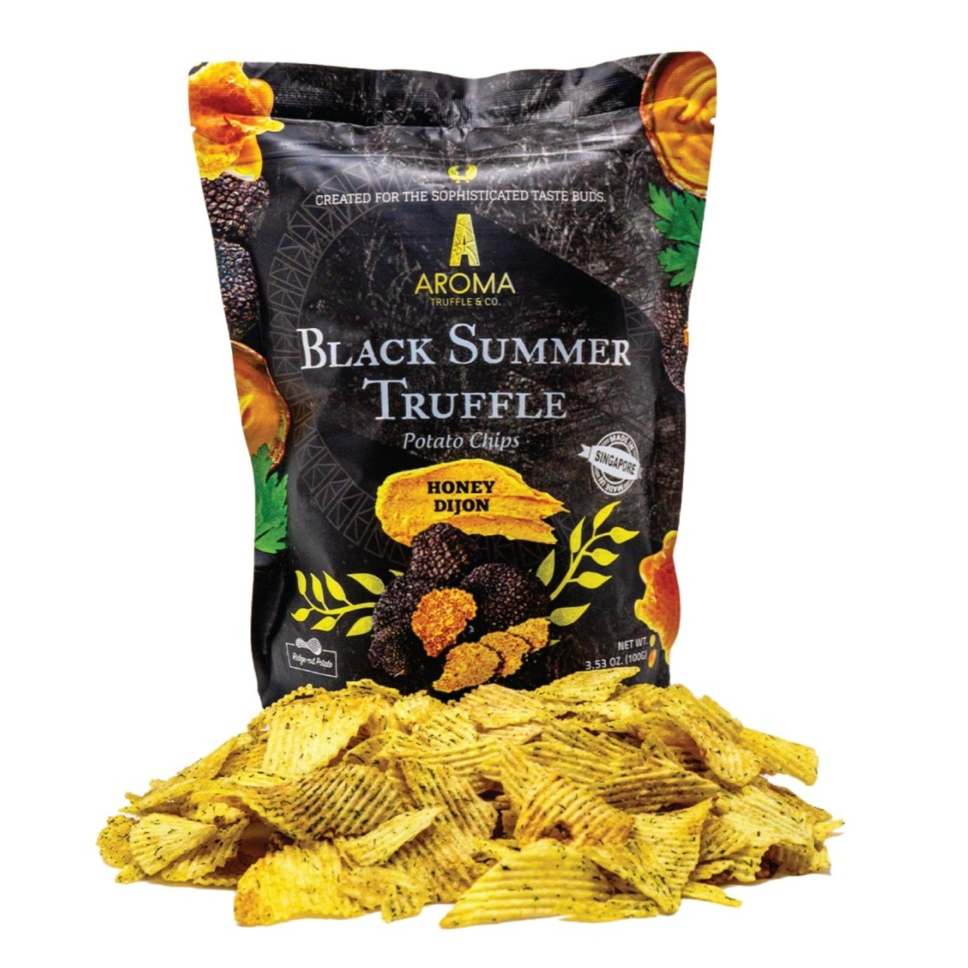 Aroma Black Summer Truffle Chips, Honey Dijon GHL Brunei