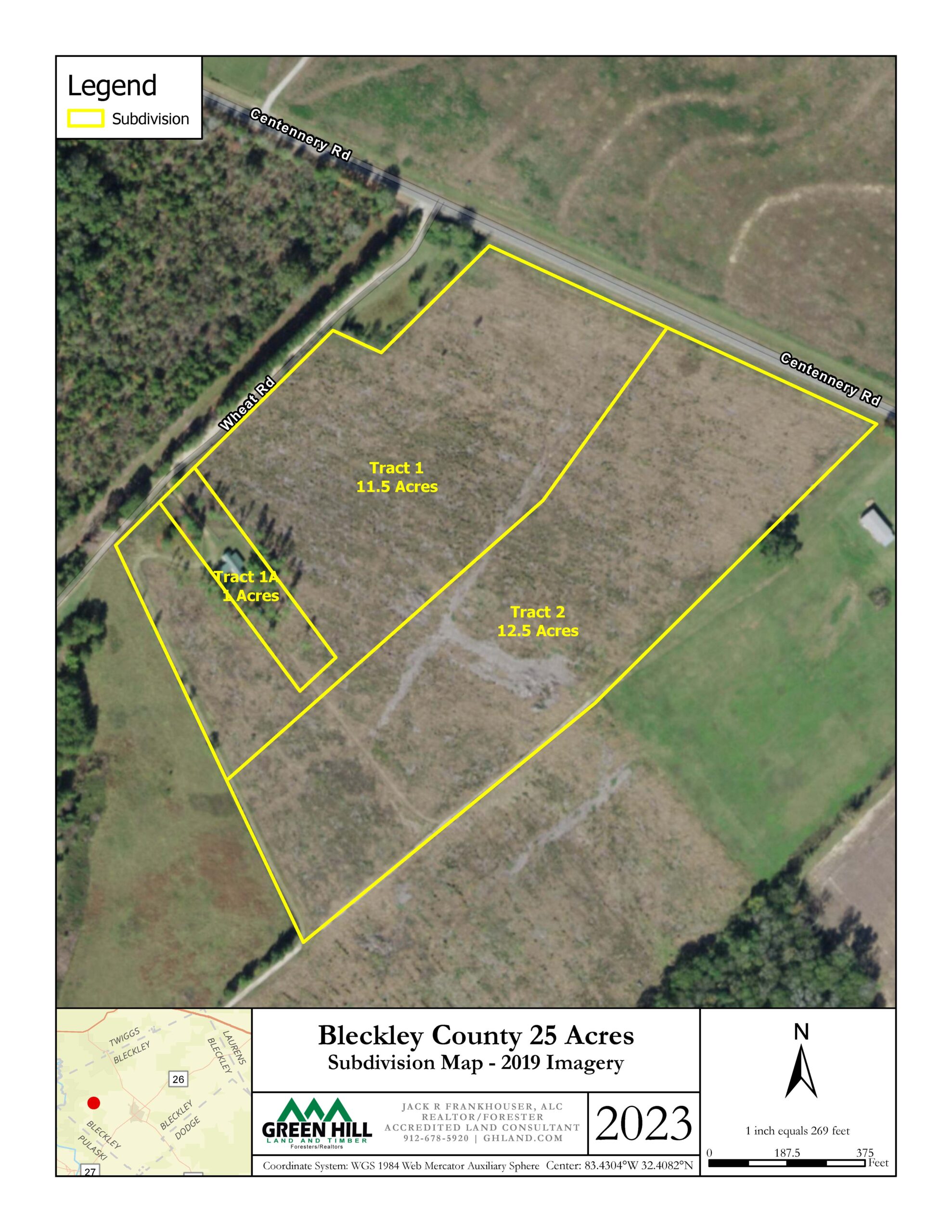 Bleckley County GA 25 Acres +/ Land for Sale Green Hill Land