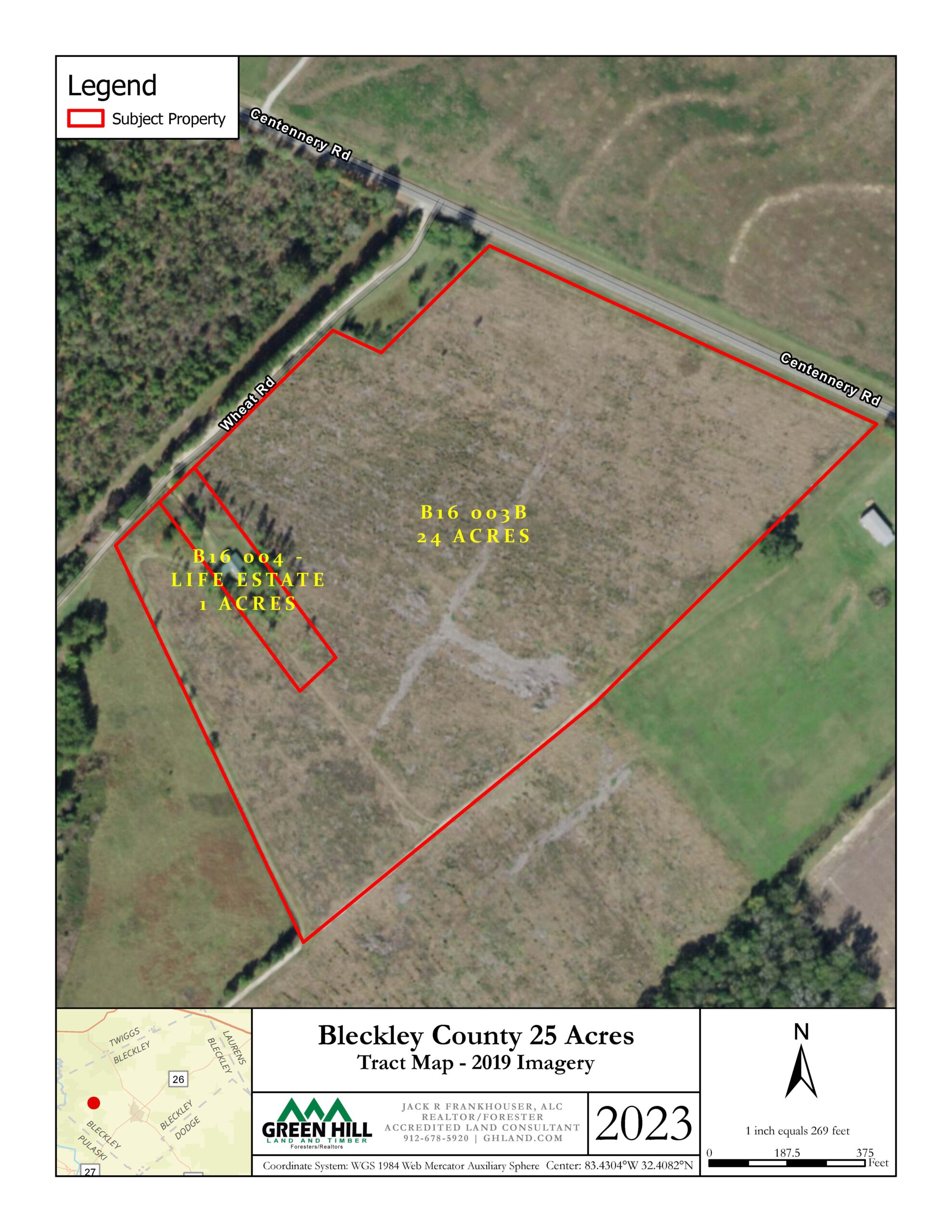 Bleckley County GA 25 Acres +/ Land for Sale Green Hill Land