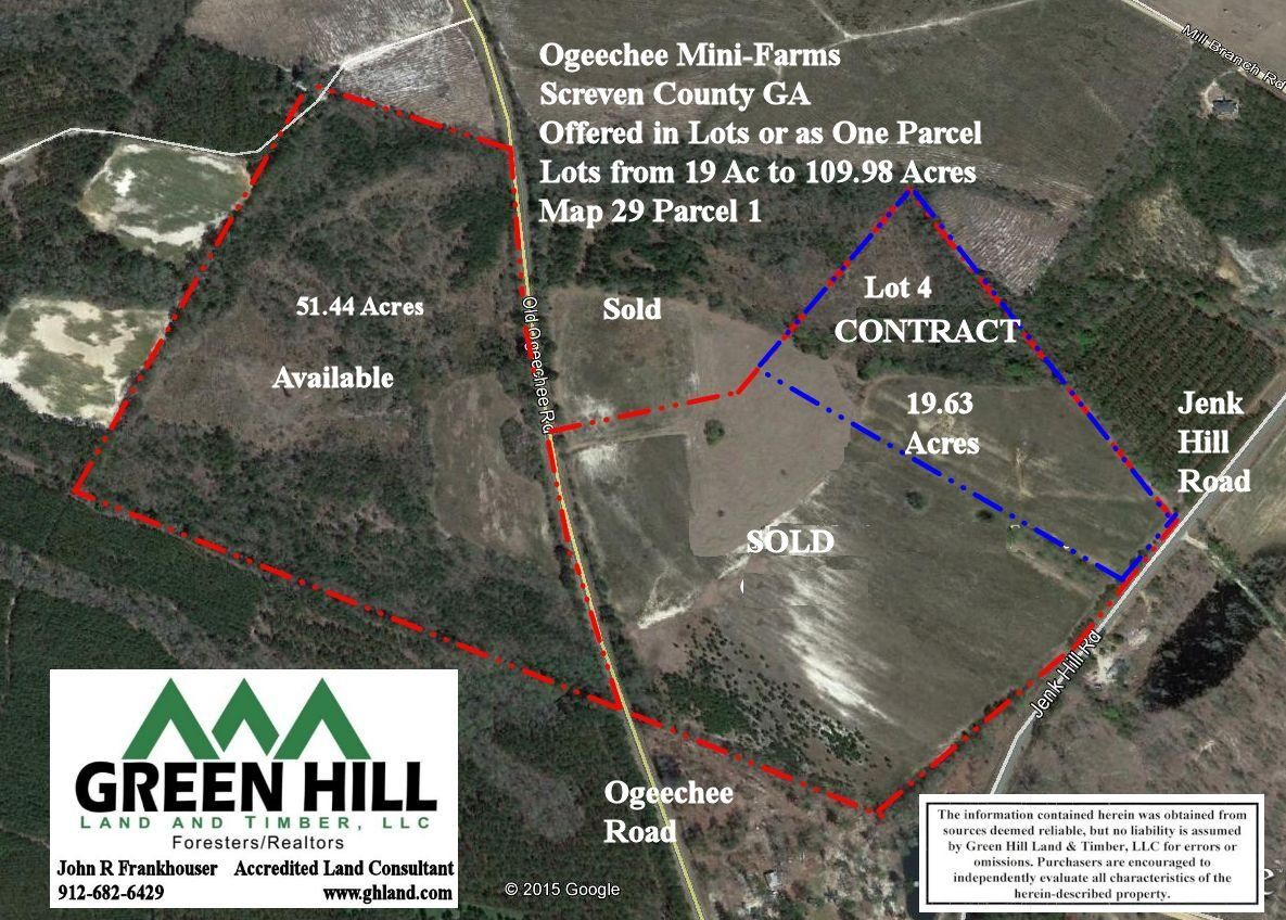 Screven County Land for Sale Green Hill Land & Timber