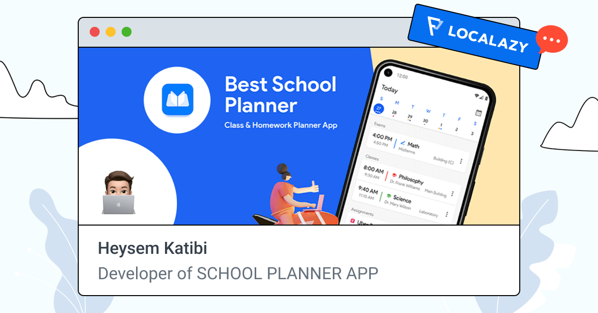 Interview back to college with the School Planner app