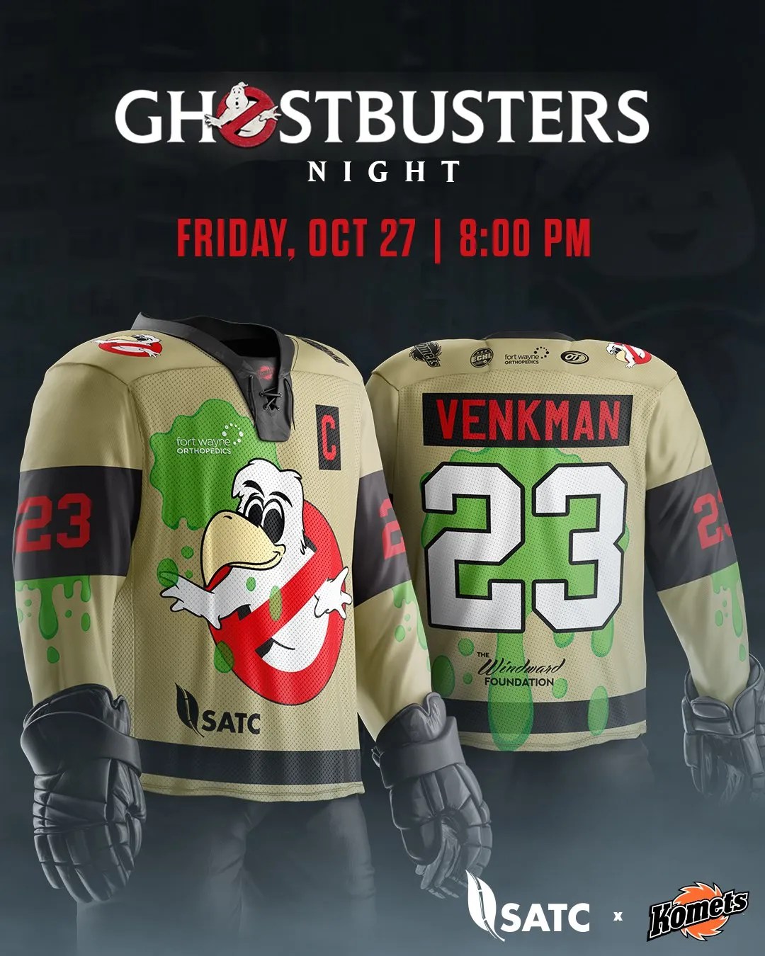 Fort Wayne Komets game announced as 'Ghostbusters Night