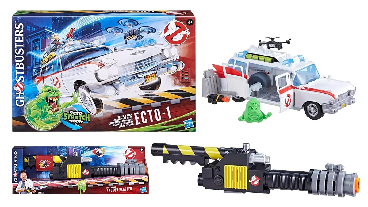 New Ghostbusters Frozen Empire Ecto1 and Proton Blaster toys get