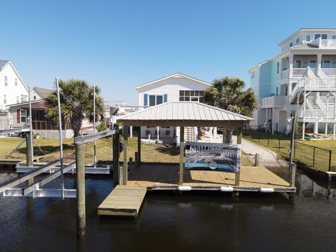 Walker Gazebo and Boat Lift Ghost Crab Marine Solutions, LLC