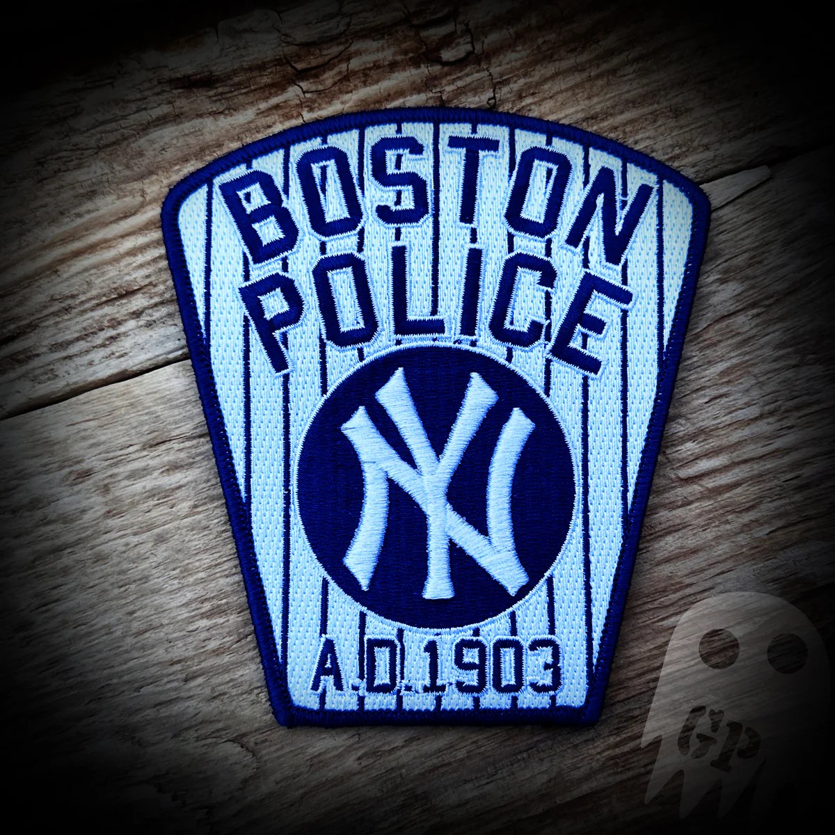 Yankees Boston, MA Police Department NY Yankees Patch GHOST PATCH