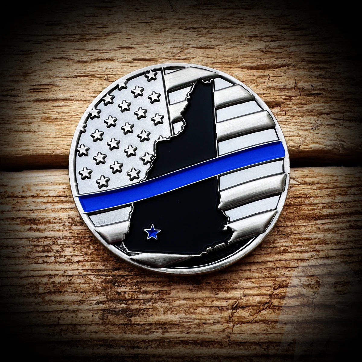 Dublin, NH Police Department Challenge Coin Authentic GHOST PATCH