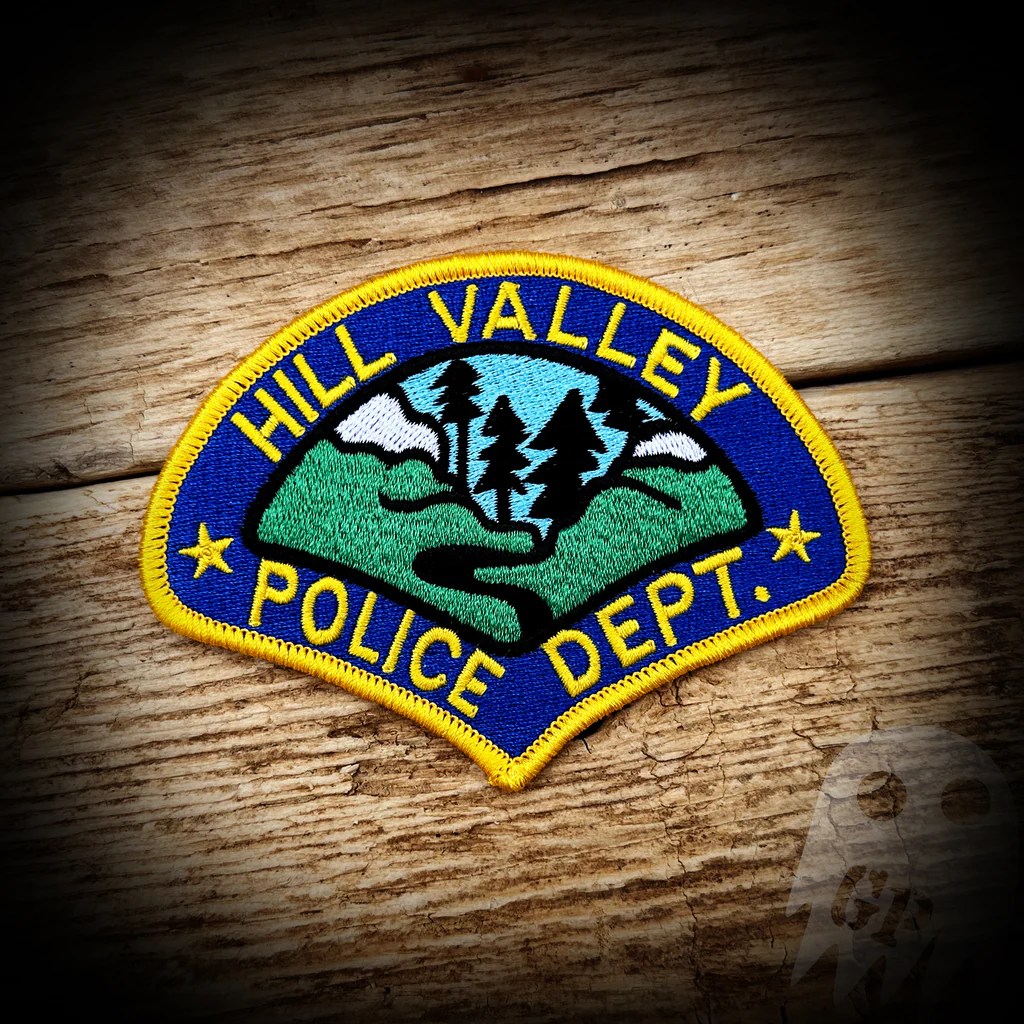1955 66 Hill Valley Police Department Patch Back to the Future 1