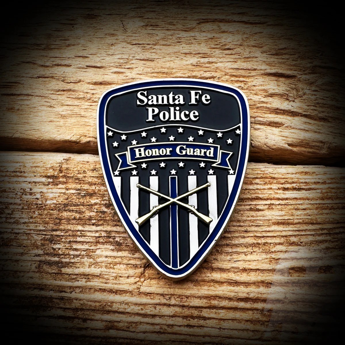 Santa Fe, NM Police Department Honor Guard Coin Authentic GHOST PATCH