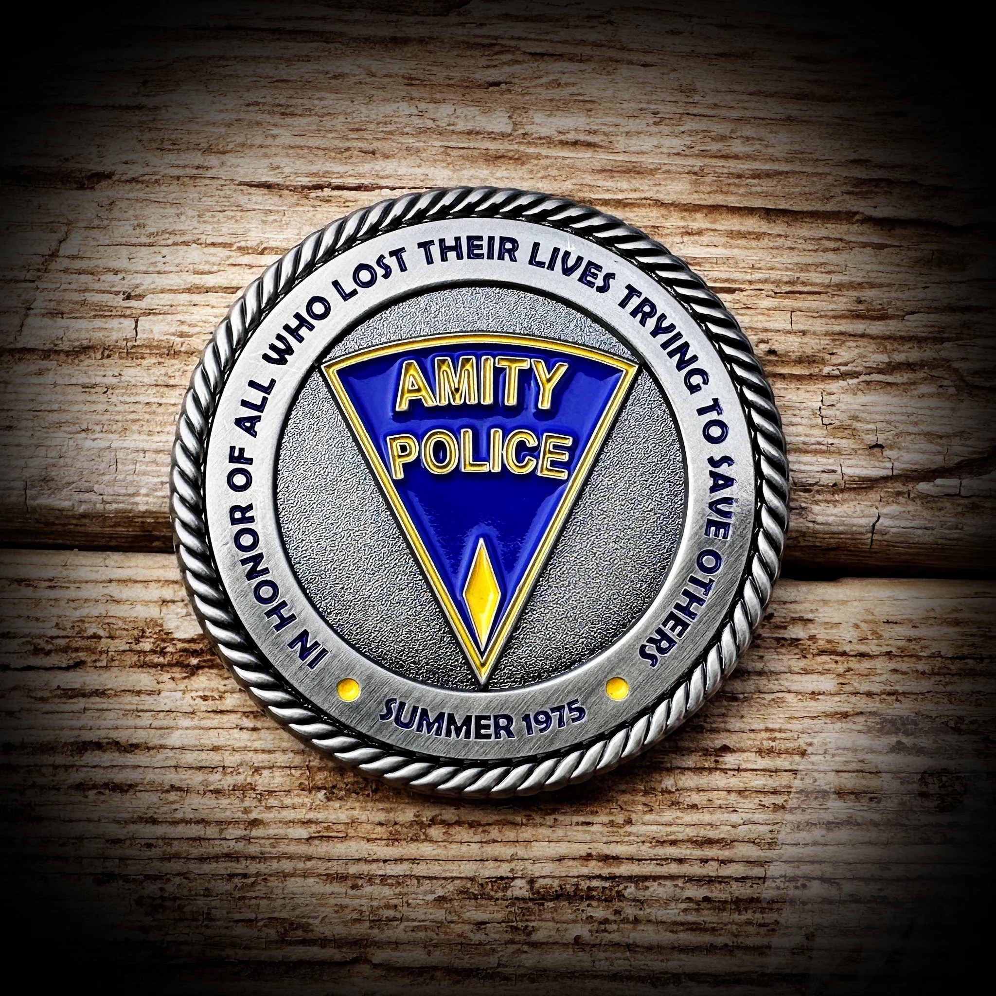 COIN Amity Police Department Memorial Coin Jaws GHOST PATCH