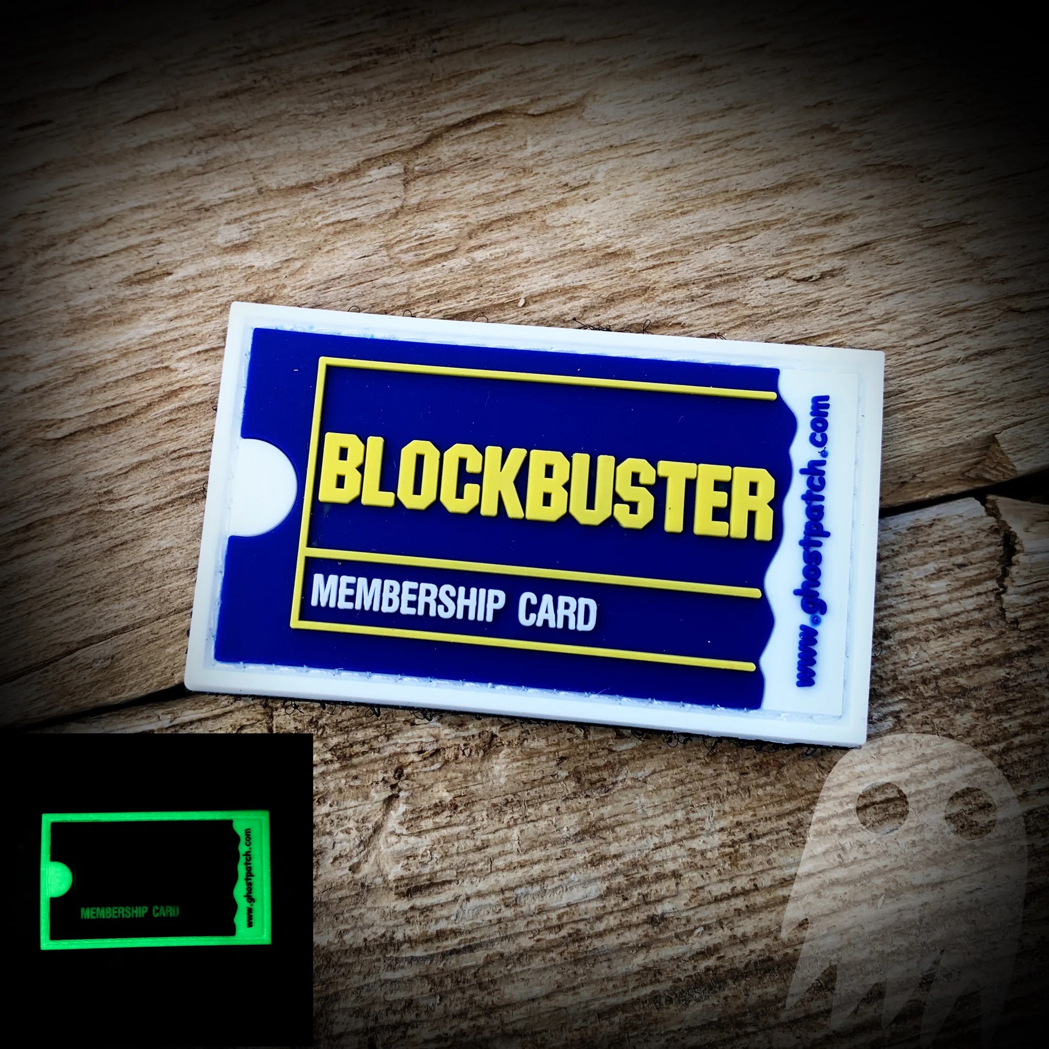 Blockbuster Membership Card PVC Patch (NOSTALGIA SERIES) GHOST PATCH