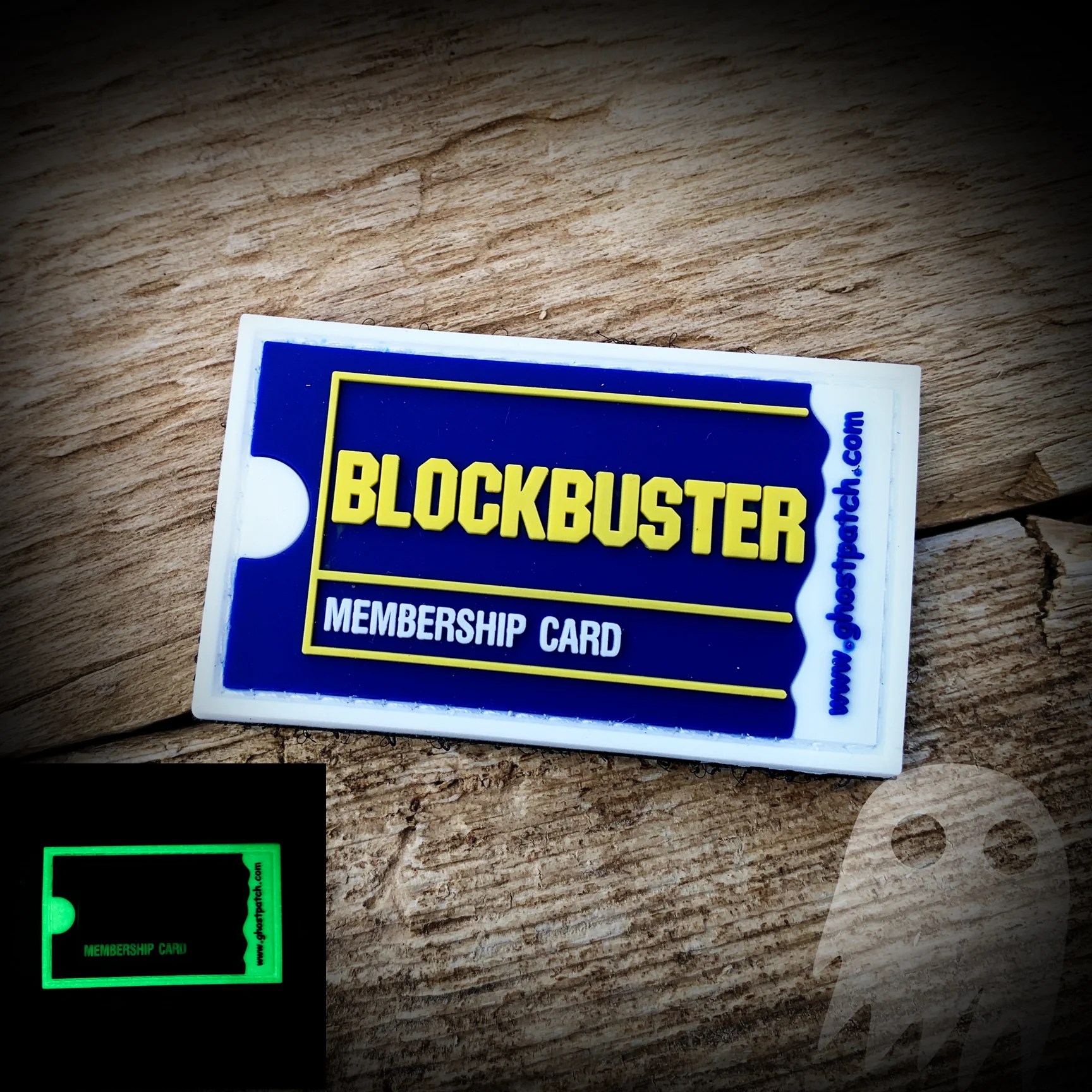 Blockbuster Membership Card PVC Patch (NOSTALGIA SERIES) GHOST PATCH