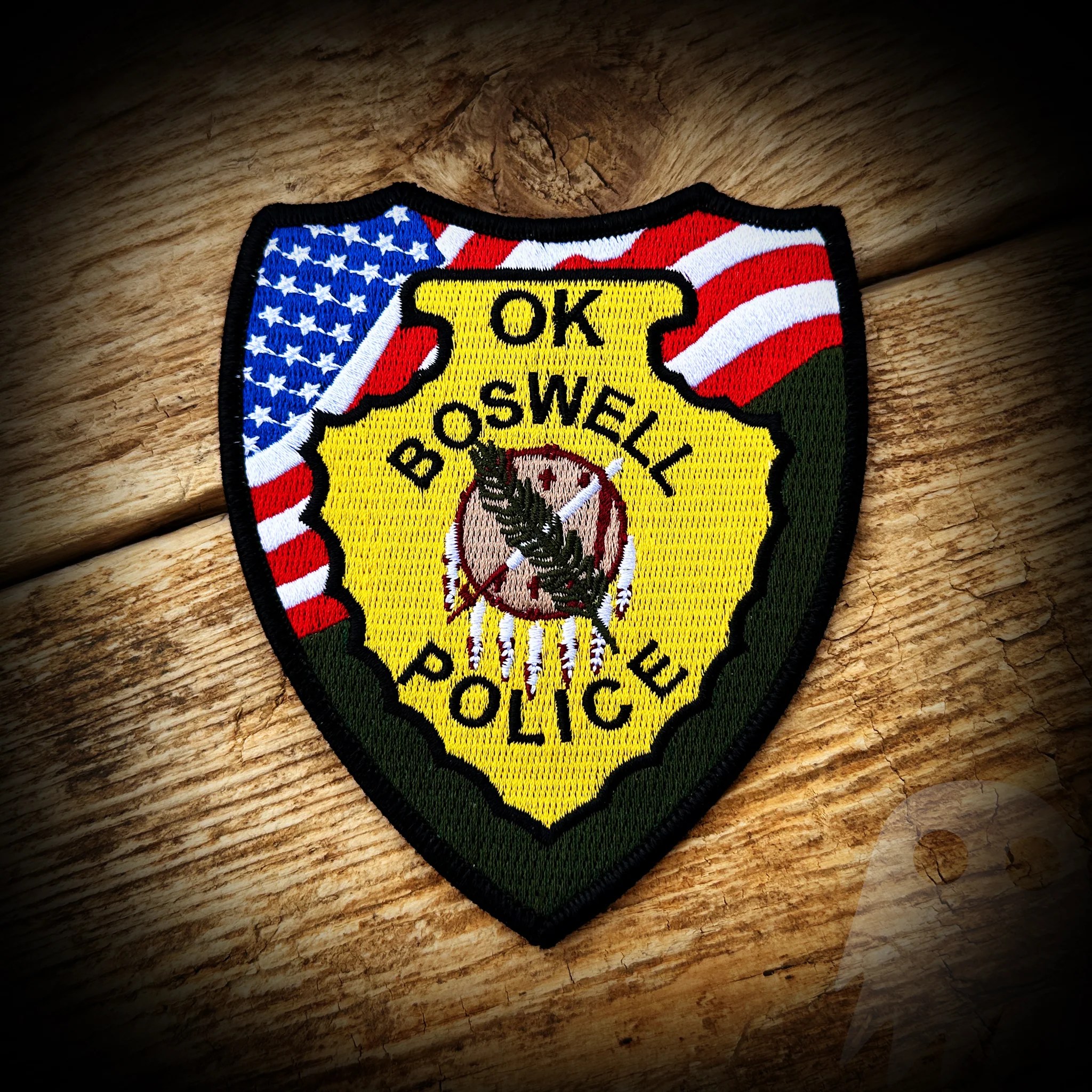 Boswell, OK Police Department NEW Standard Issue Authentic GHOST PATCH