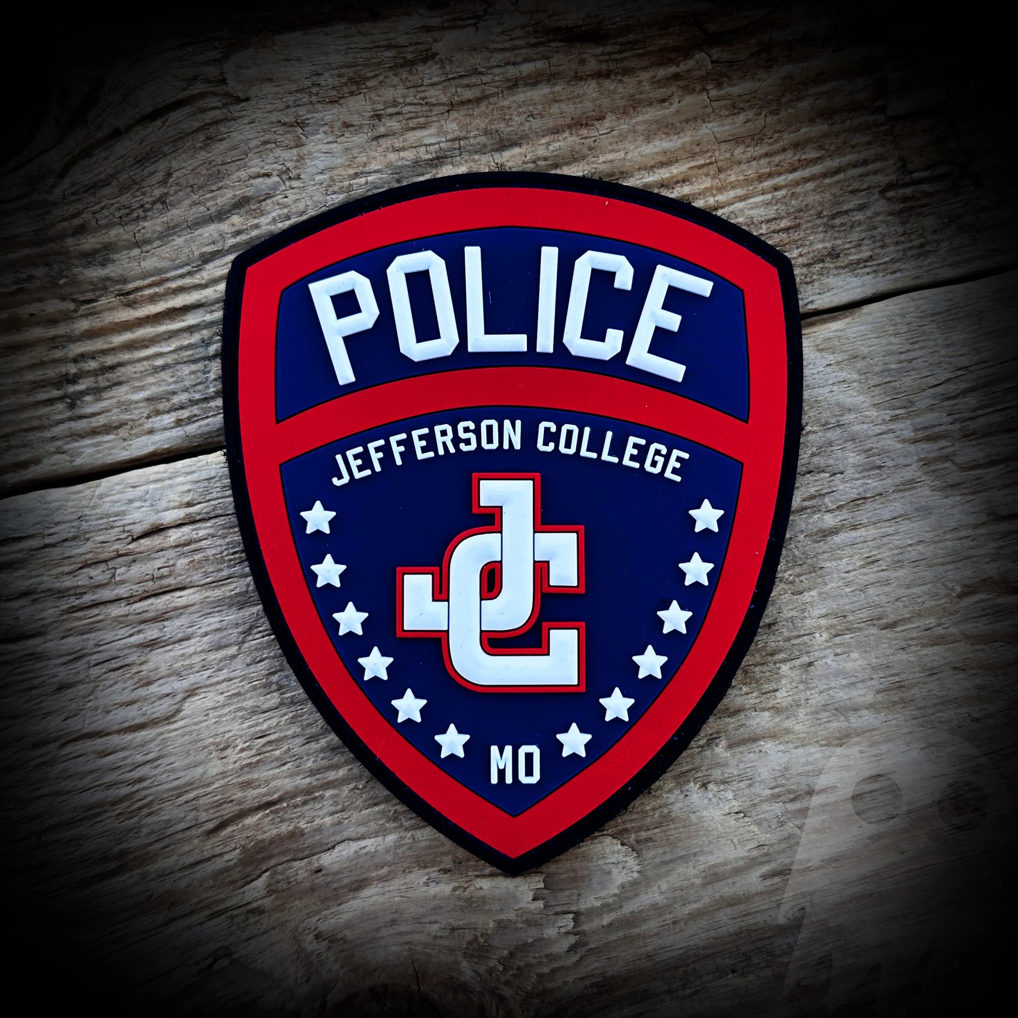 Jefferson College, MO Police Department PVC Authentic GHOST PATCH
