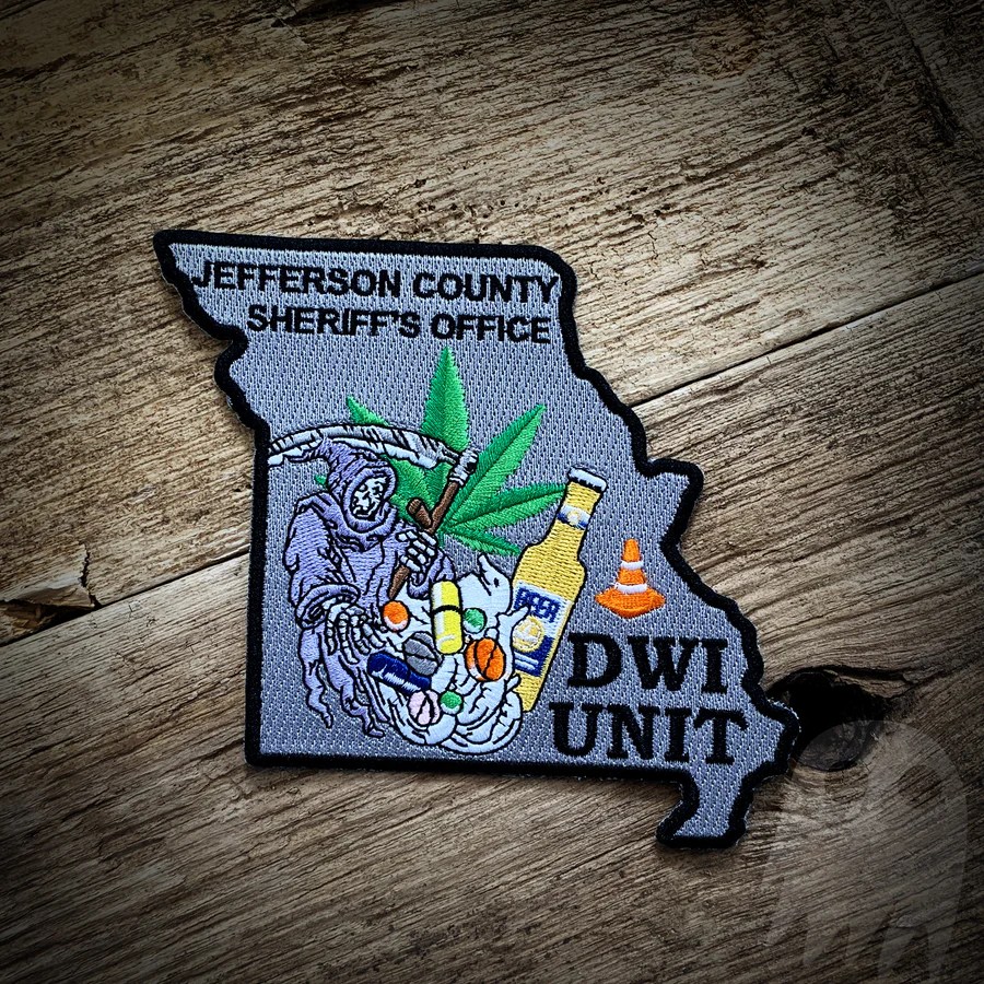 AUTHENTIC Jefferson County Sheriff's Office DWI Unit GHOST PATCH