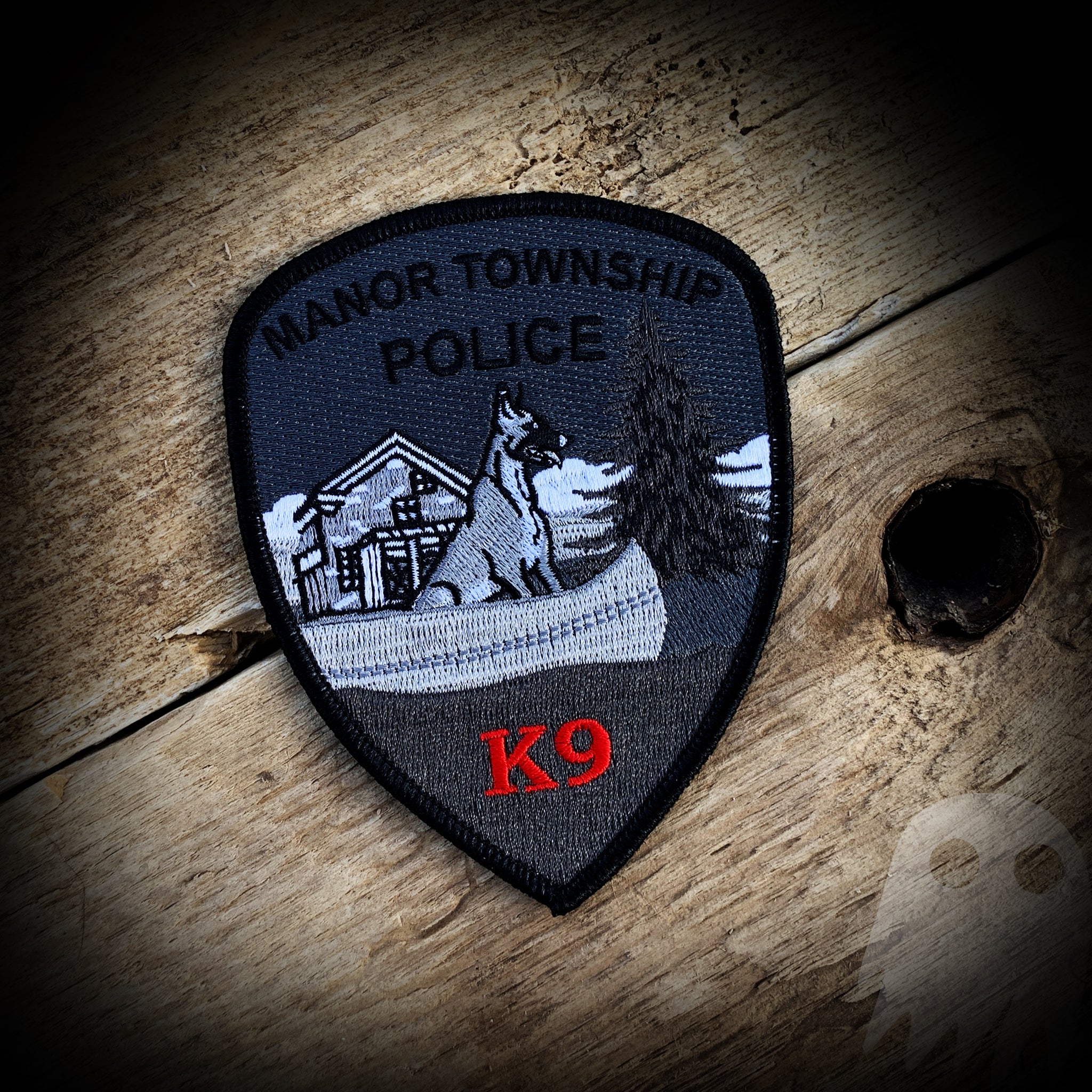 Authentic Manor Township PA PD K9 Patch Subdued GHOST PATCH