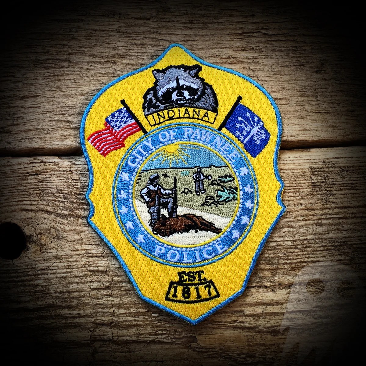 14 Pawnee, IN Police Department Parks and Recreation GHOST PATCH