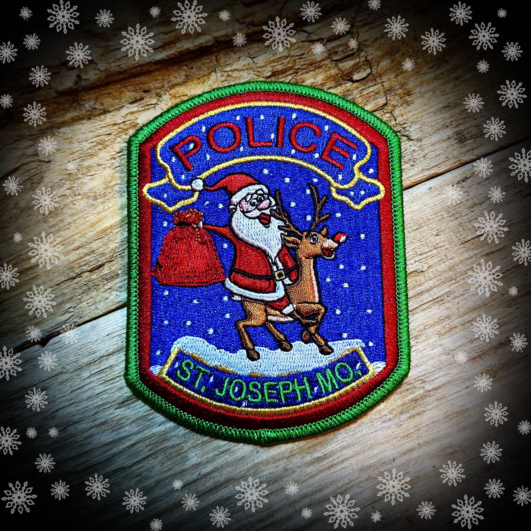 St. Joseph, MO Police Department 2022 Christmas Patch LIMITED AUTHEN