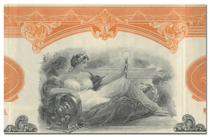 North American Light & Power Stock Certificate Ghosts of Wall Street