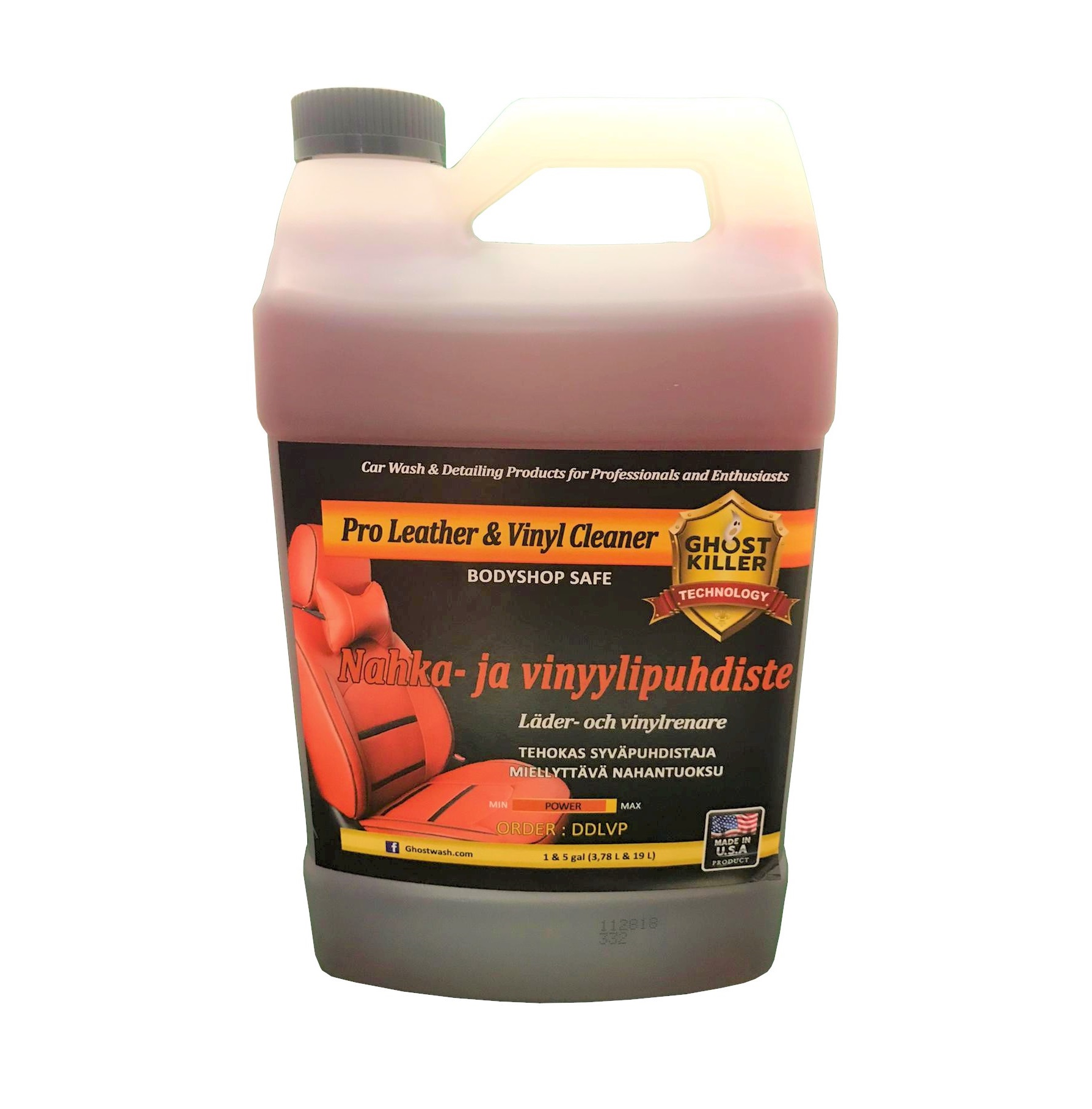 DD Pro Leather and Vinyl Cleaner 1 gal GhostWash