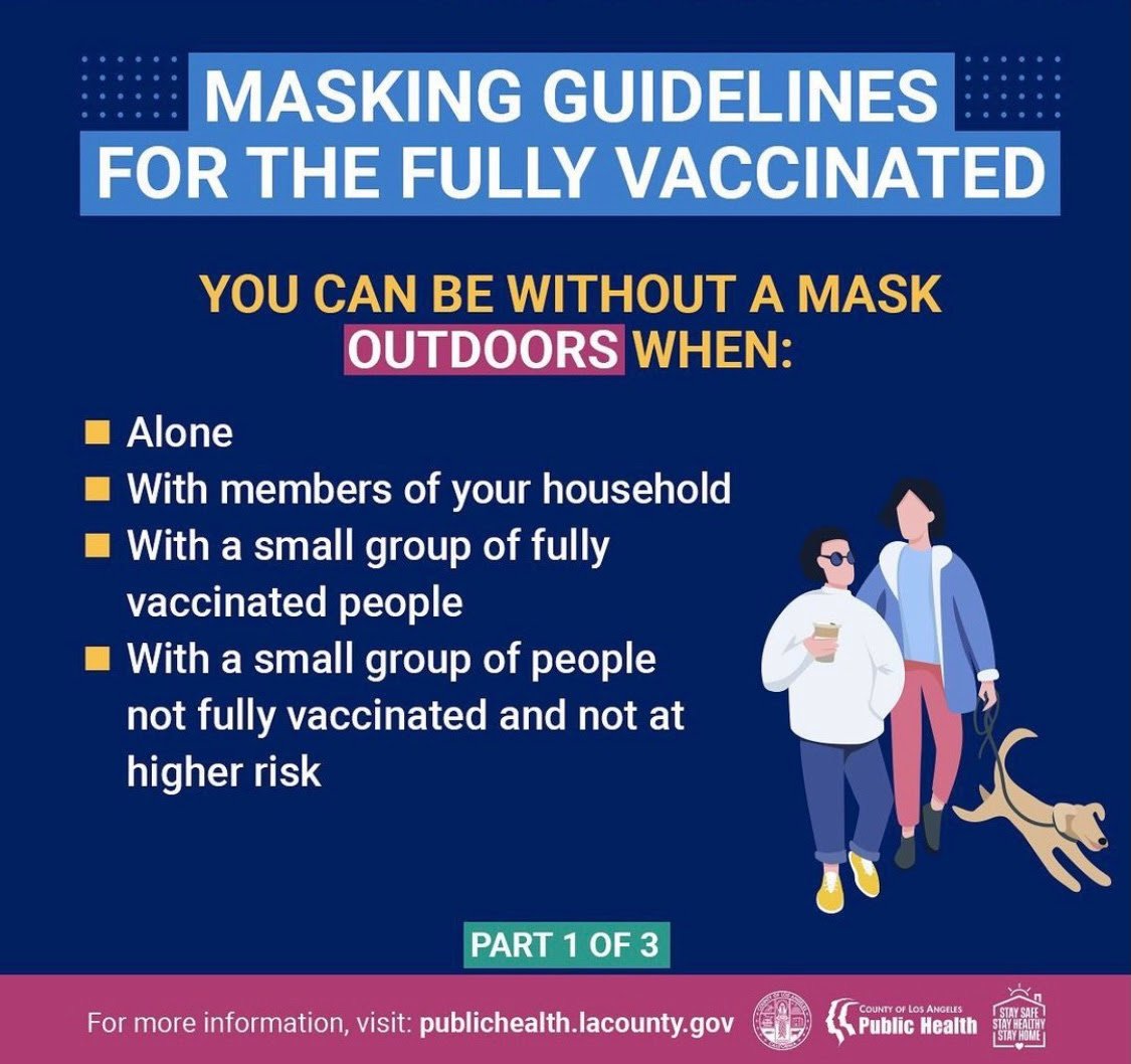 LA County Mask Wearing Guidelines Granada Hills South Neighborhood