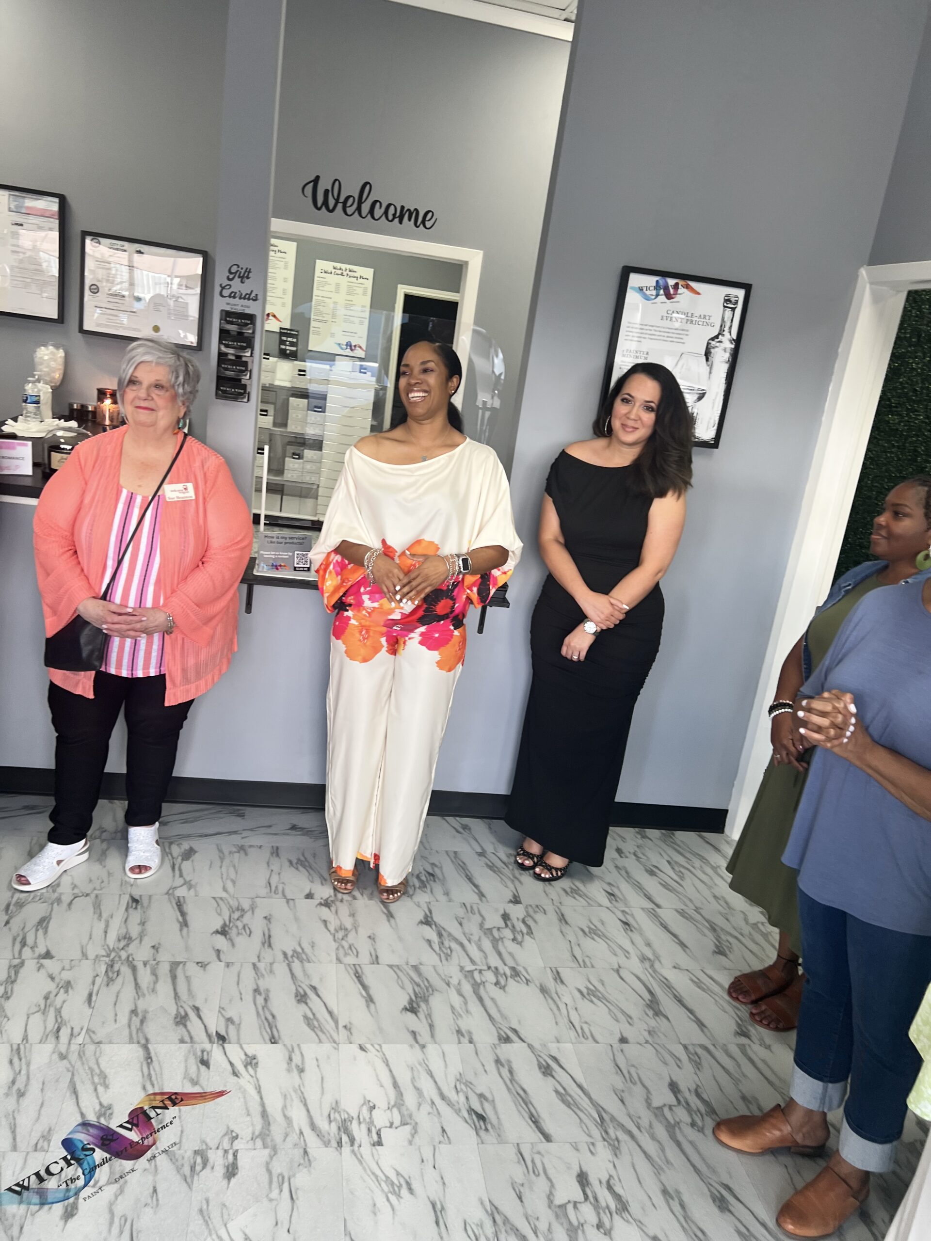 Wicks & Wine Ribbon Cutting Celebration Greater Houston Women’s