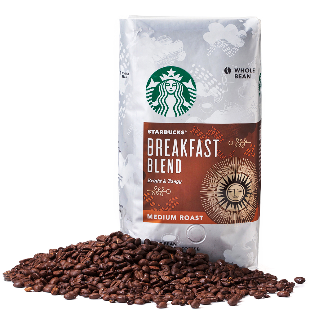 Starbucks Breakfast Whole Bean Coffee 1.13kg/Medium Roast/2.5lb/100