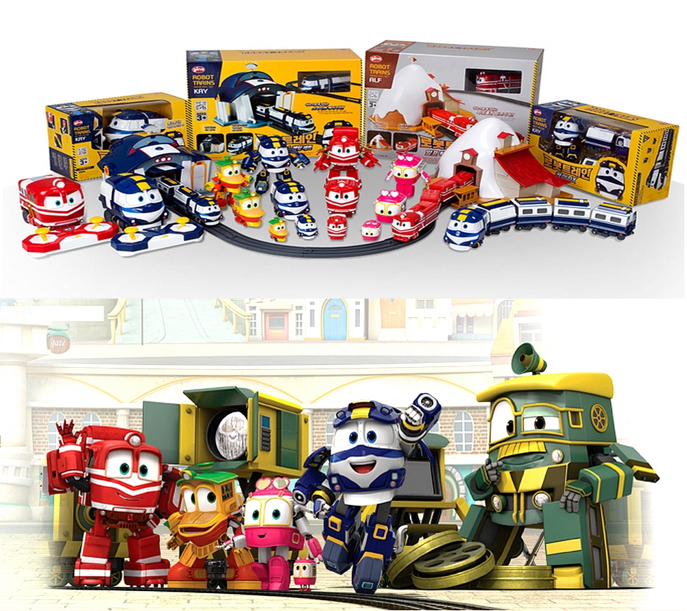 Transformer Train Robot 5SET Toy Kids Child Korean Animation Robot