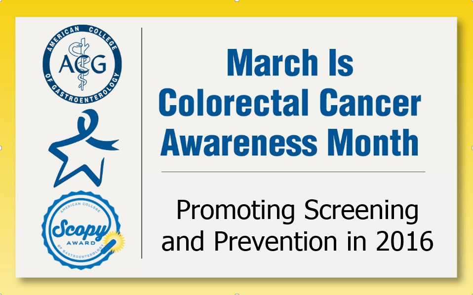 Resources March Colorectal Cancer Awareness Month American College