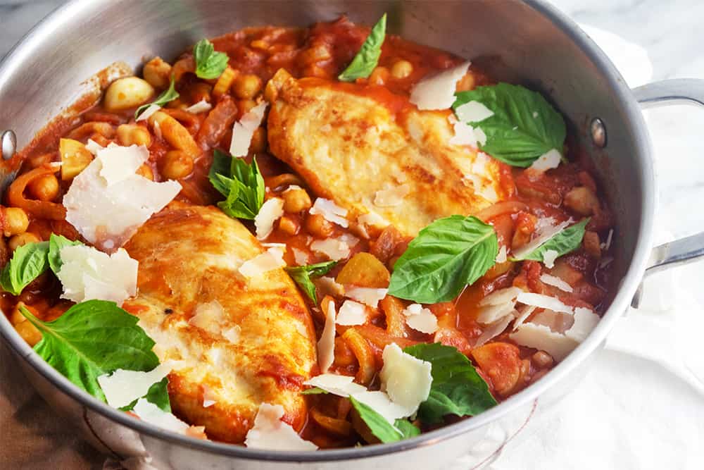 Chicken with Chickpea and Tomato Ragu Giadzy