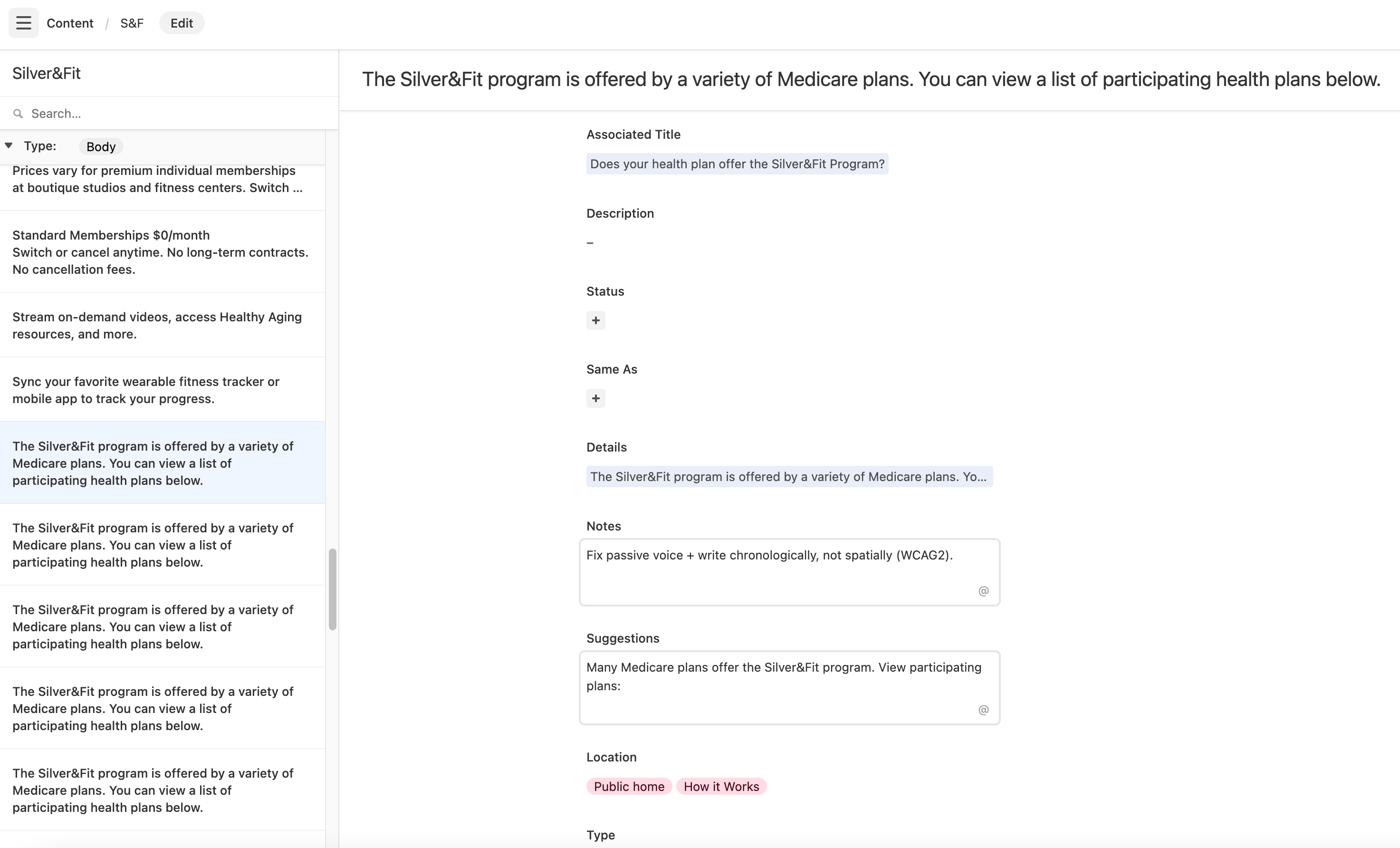 Content Inventory and Audit