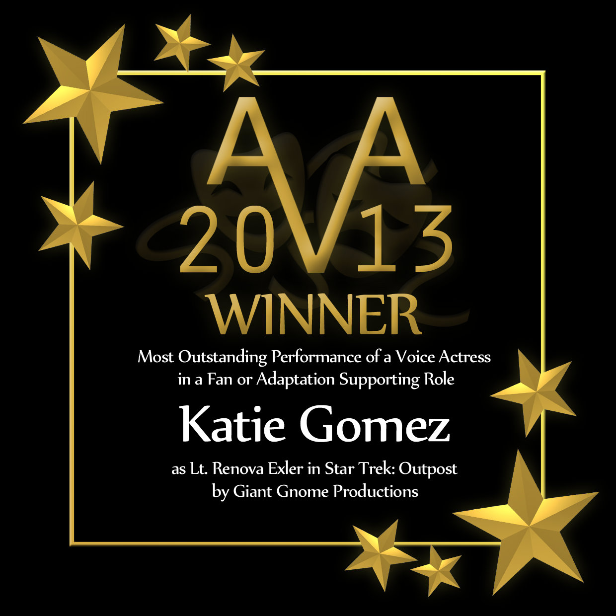 Most Outstanding Performance of Voice Actress in a Fan or Adaptation