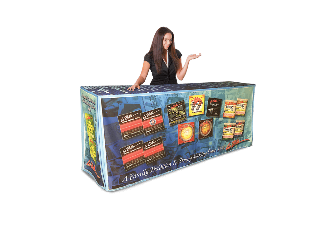 Bar Height Table Covers for Trade Shows Case Covers for Events & Expos Giant Printing