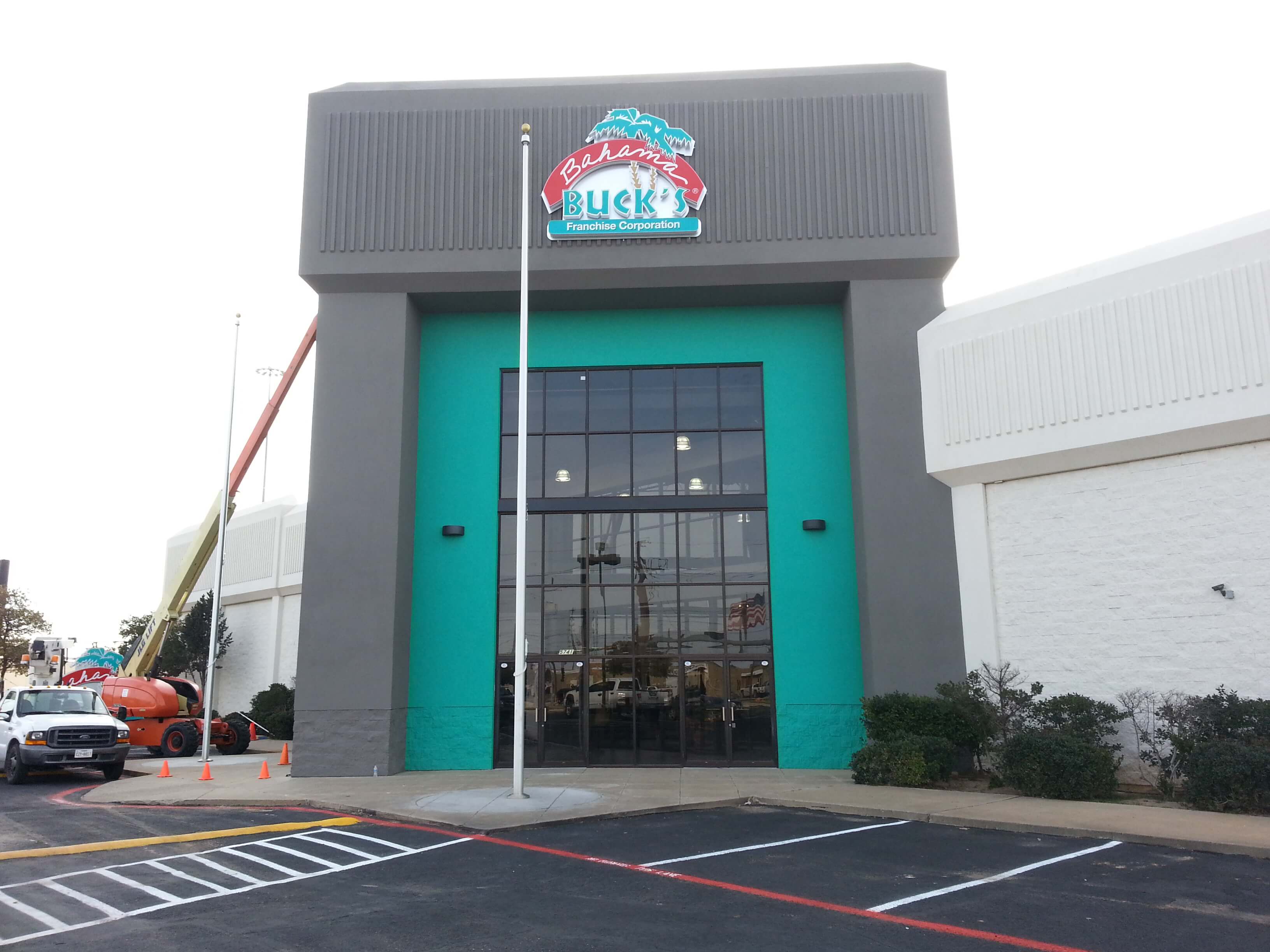 Bahama Buck's in Lubbock Giant Sign Company