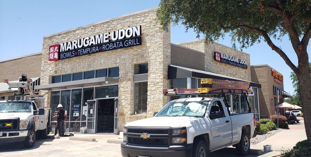 Marugame Udon in Carrollton Giant Sign Company