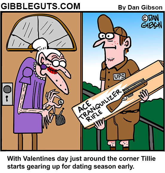 Getting ready for Valentines day Cartoon from