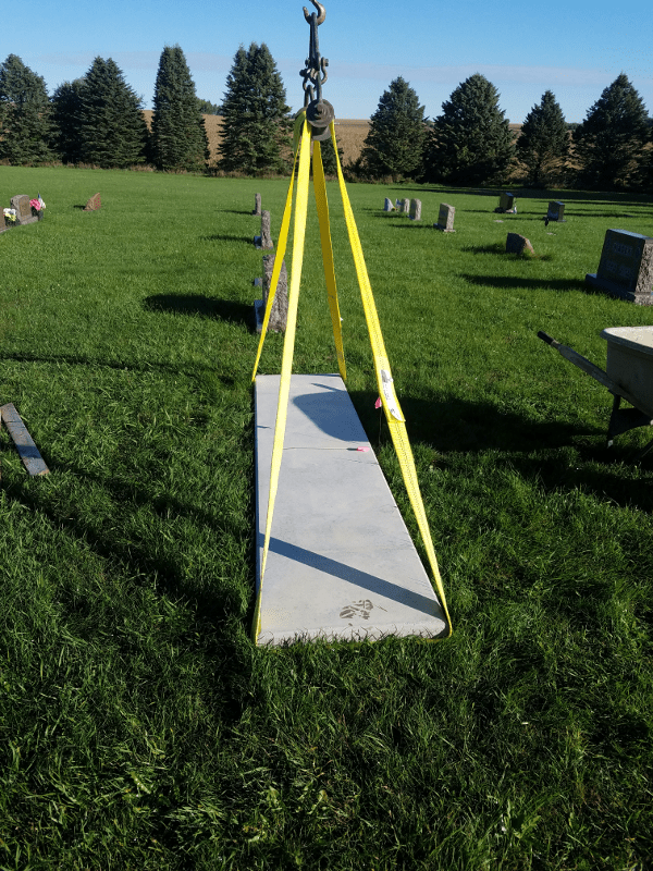 How Monument Setting Works Family Memorials By Gibson