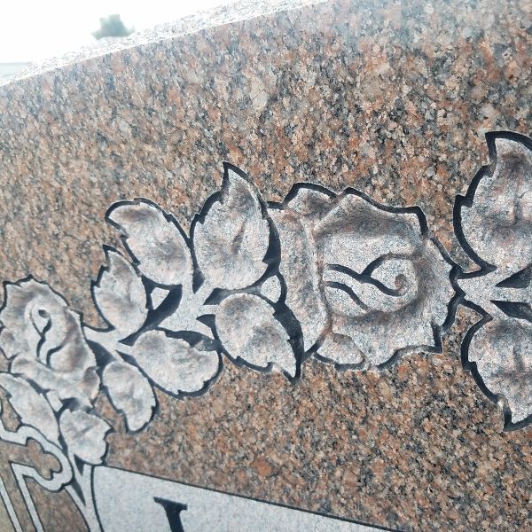 Flower Carvings On Gravestones