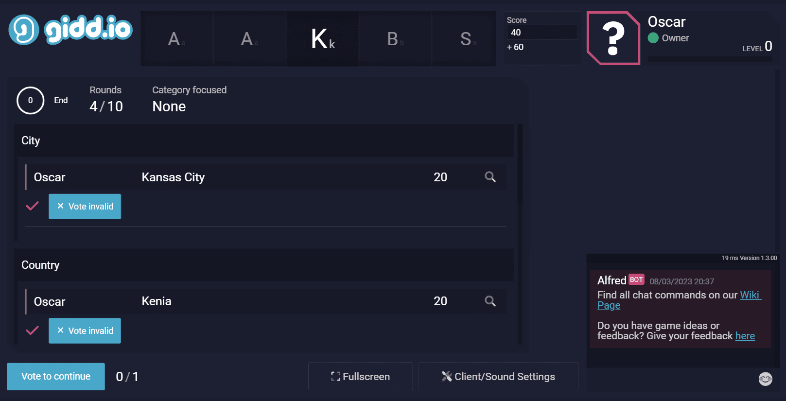 Categories Game Online – Play Categories with friends