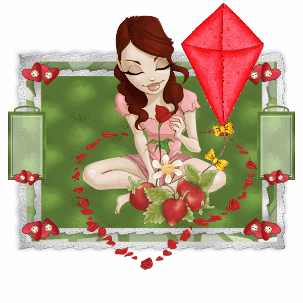 girl smelling the roses Gif Abyss