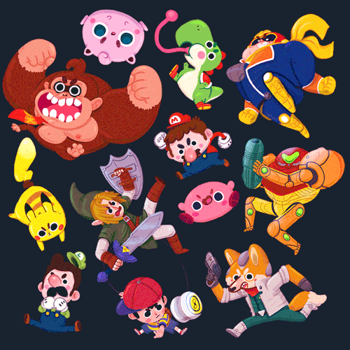 Download Kirby Video Game Super Smash Bros. Gif Gif Abyss