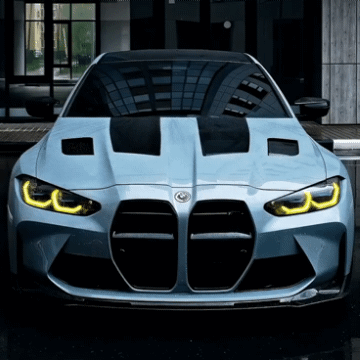 BMW M4 — Animated Amber Eyes - Gif Abyss