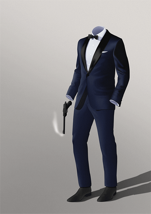 Download Man Gun Suit Tuxedo Formal Wear Gif Gif Abyss