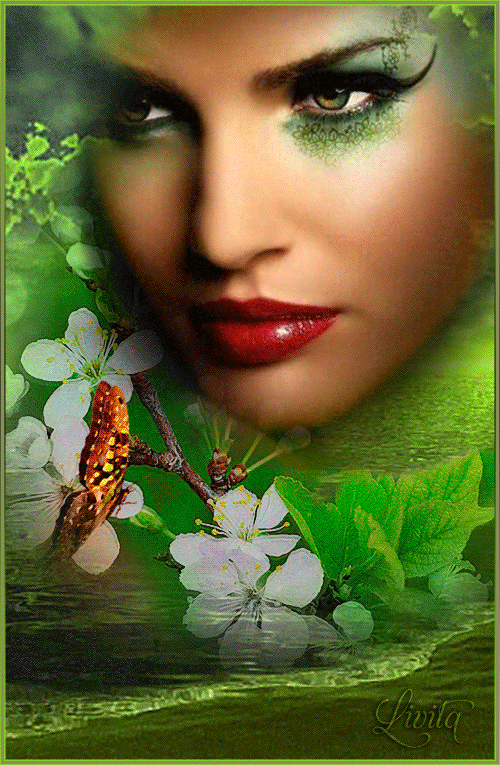 Download Glitter Butterfly Woman Artistic Gif Gif Abyss