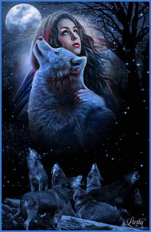 Download Glitter Fantasy Wolf Gif Gif Abyss