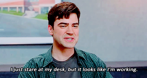 "I Just Stare At My Desk…" (Office Space) Gifrific