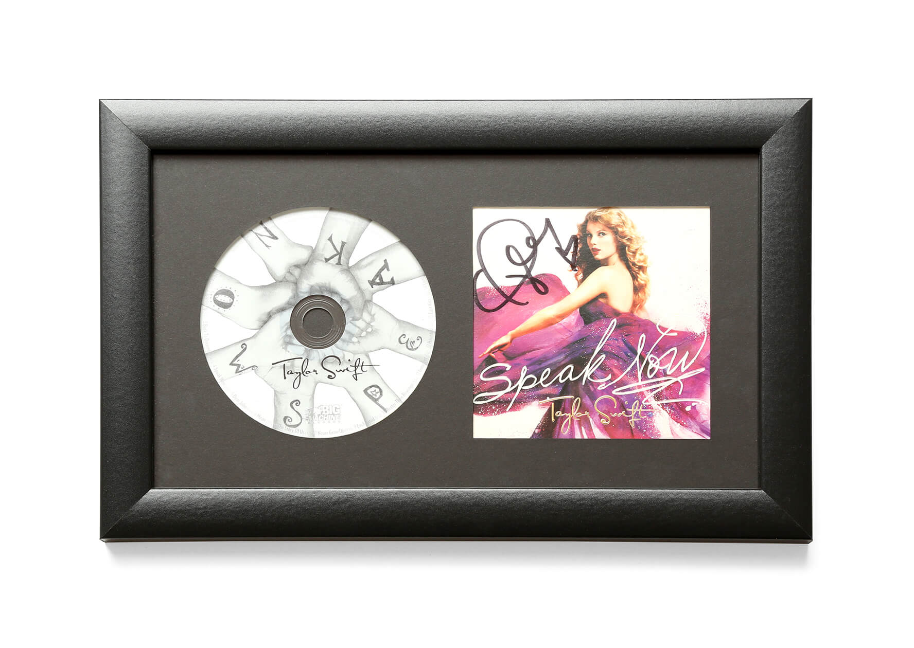 Taylor Swift Speak Now Signed CD framed Giftagram