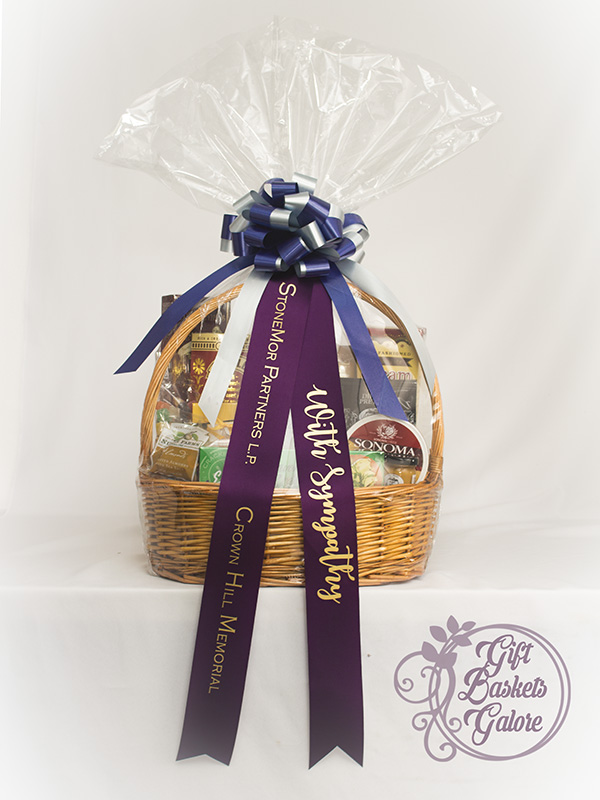 With Deepest Sympathy Gift Basket Gift Baskets Galore