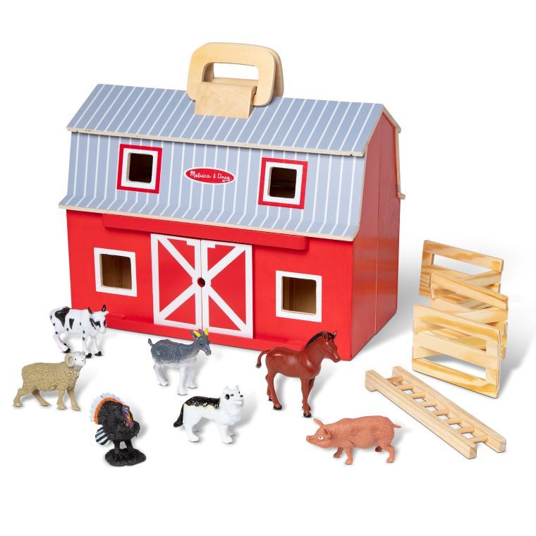 Children's Melissa & Doug Wooden Fold & Go Barn Gift Baskets Galore