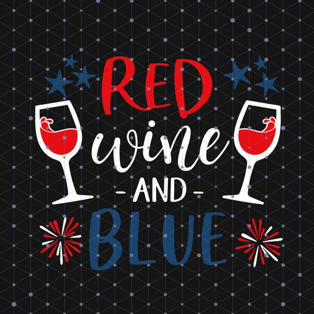 Vibrant 4th of July Extravaganza Red Wine and Blue PNG Collection